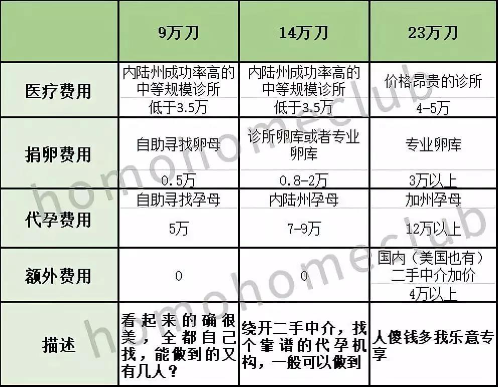 代孕产子多少费用费用